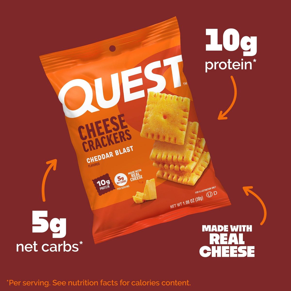 Quest Nutrition Galletas de Queso - Explosión de Cheddar - Imagen 3