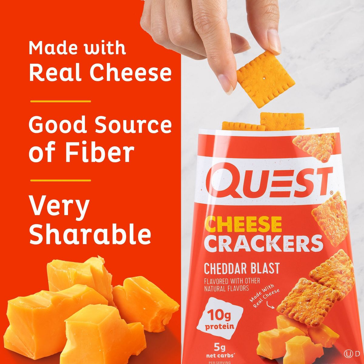 Quest Nutrition Galletas de Queso - Explosión de Cheddar - Imagen 5