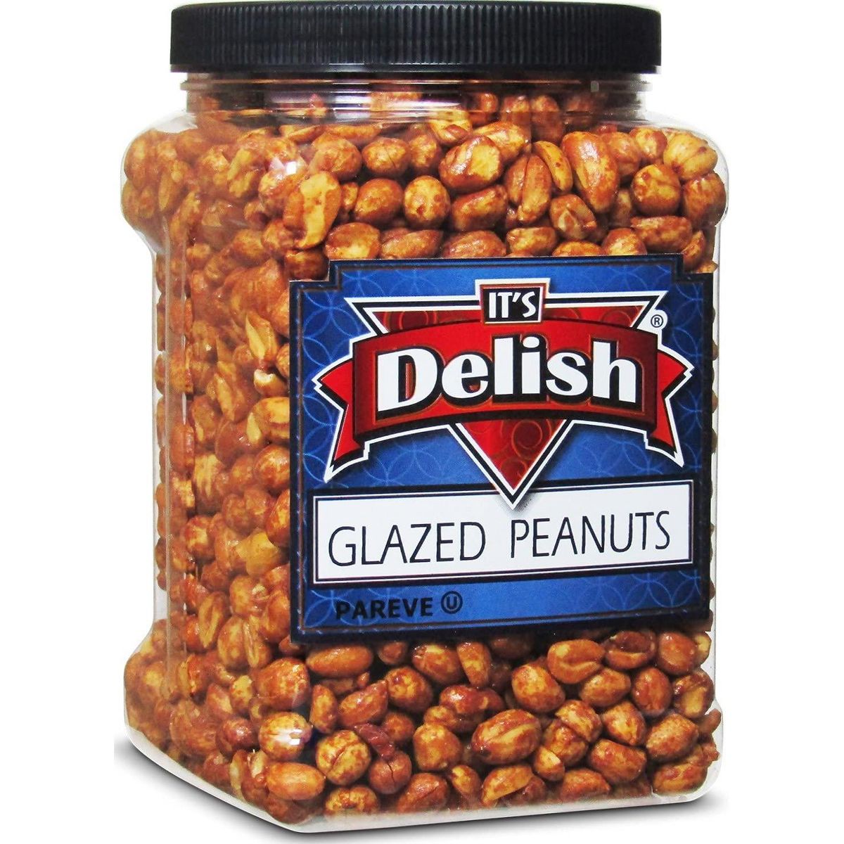 Cacahuates Glaseados de It's Delish, Envase Jumbo Reutilizable de 40 Oz (Frasco) - Imagen 5