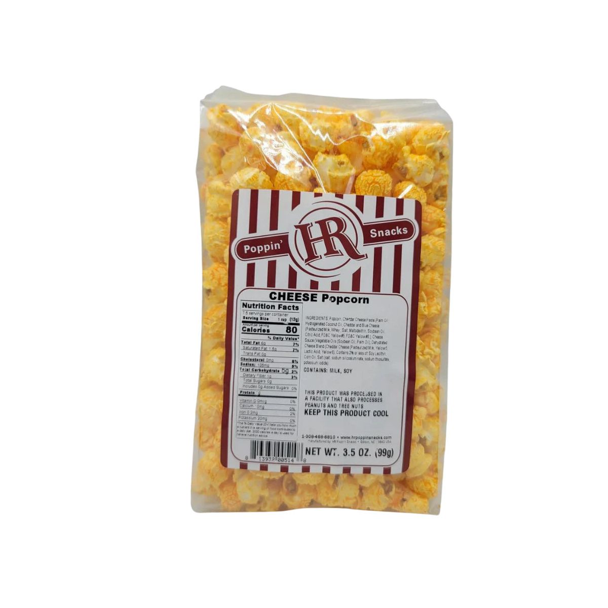 HR Poppin' Snacks 3.5 oz Palomitas de Queso - Paquete de 2 - Imagen 3