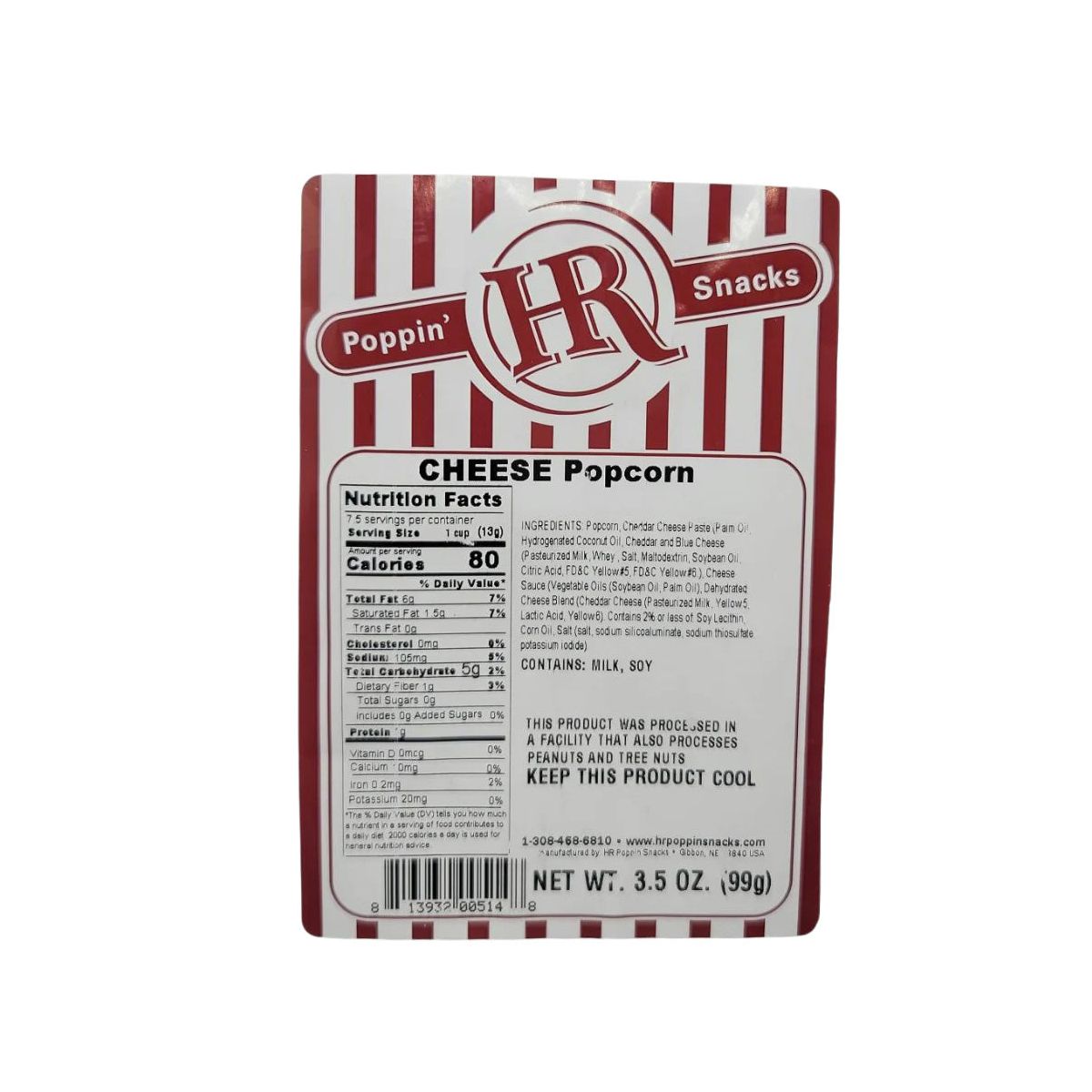 HR Poppin' Snacks 3.5 oz Palomitas de Queso - Paquete de 2 - Imagen 8