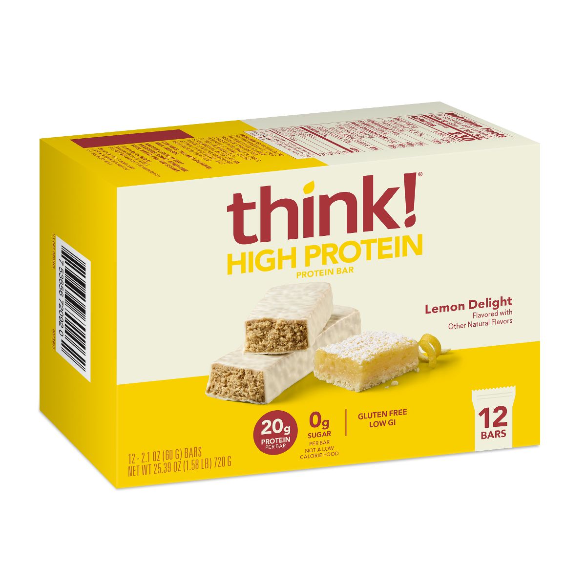 think! Barras de Proteína Sabor Limón Delight - Imagen 3