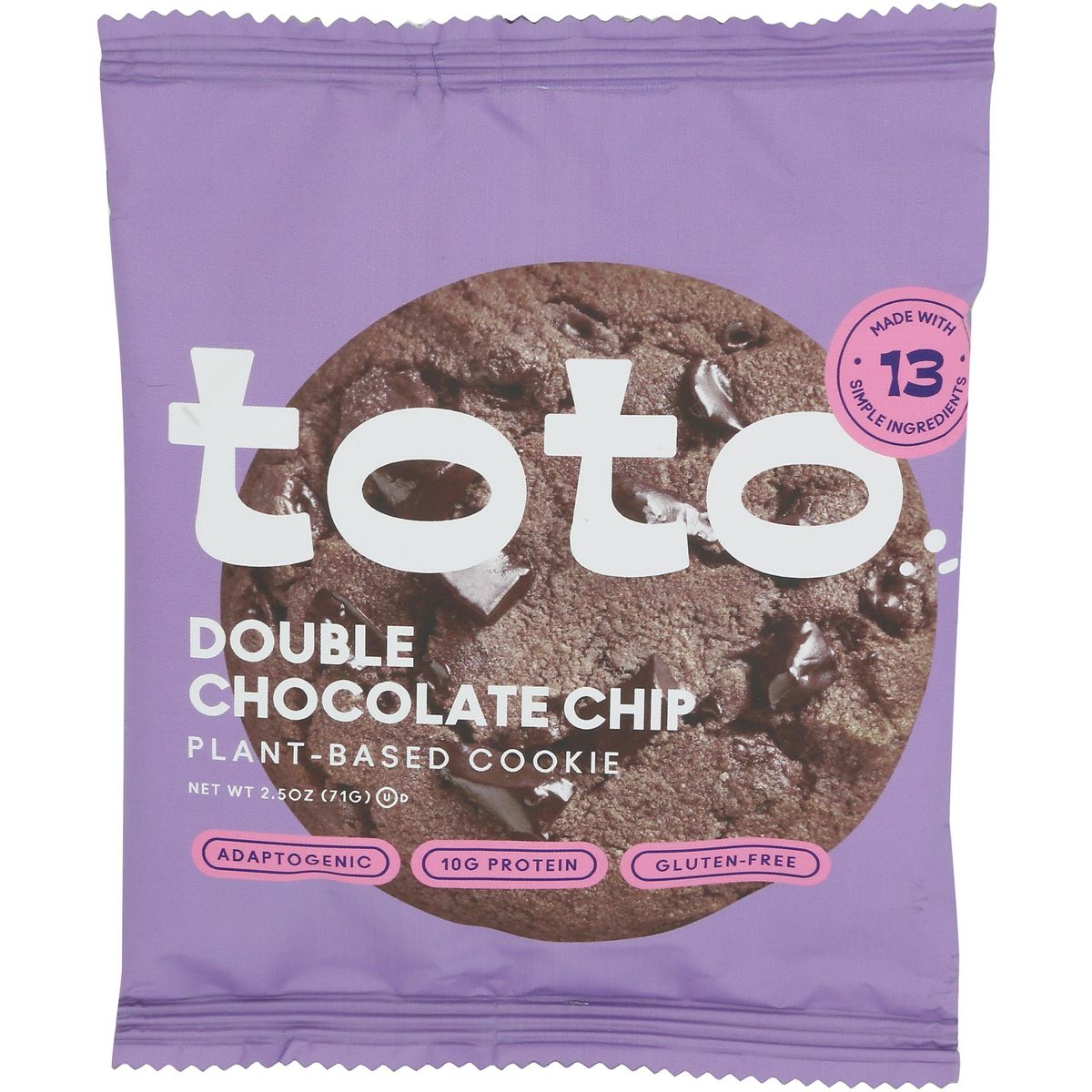 Galleta Toto Foods Doble Chispas de Chocolate - 2.5 oz (Caja con 10)