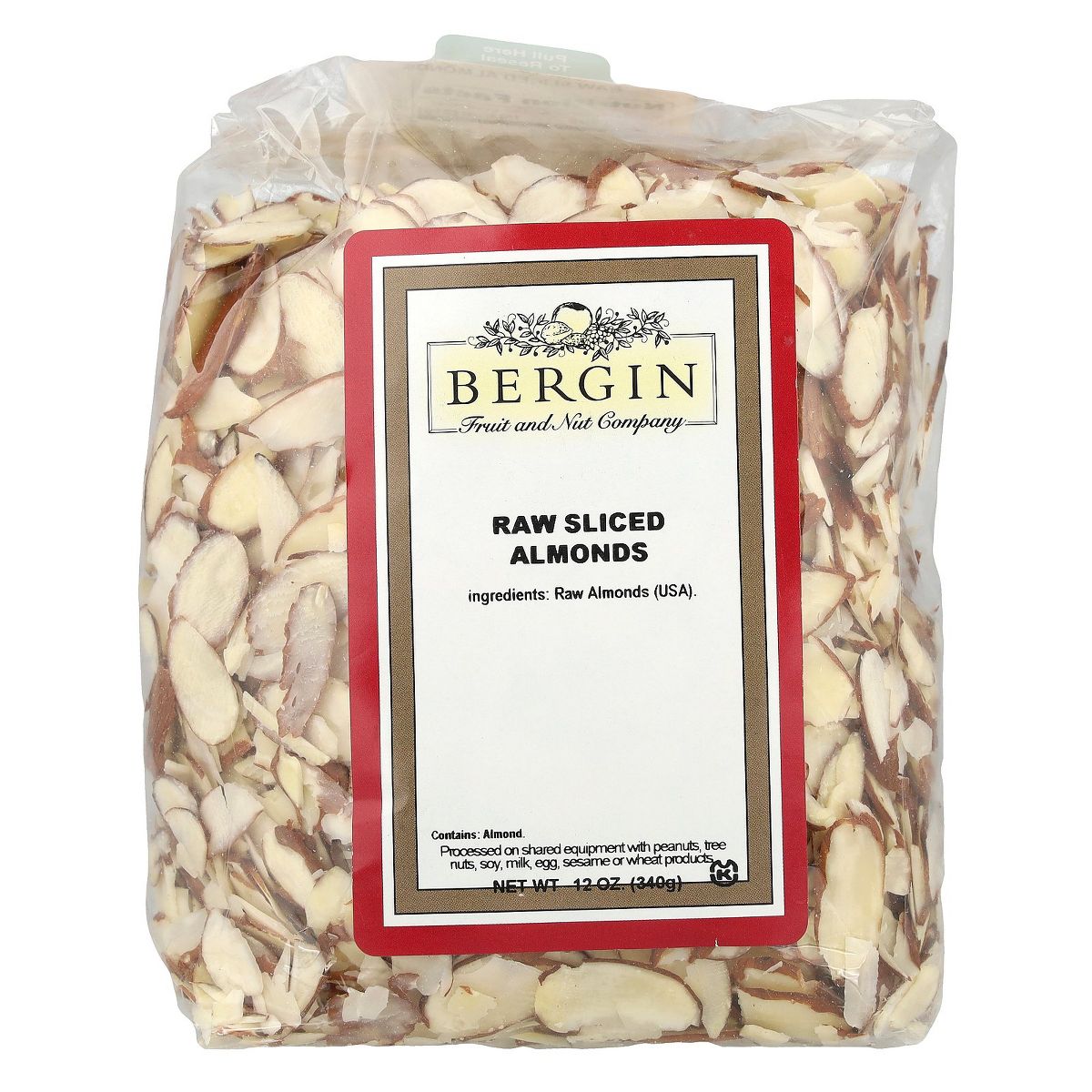 Bergin Fruit and Nut Company Almendras Fileteadas Crudas, 12 oz (340 g) - Imagen 5