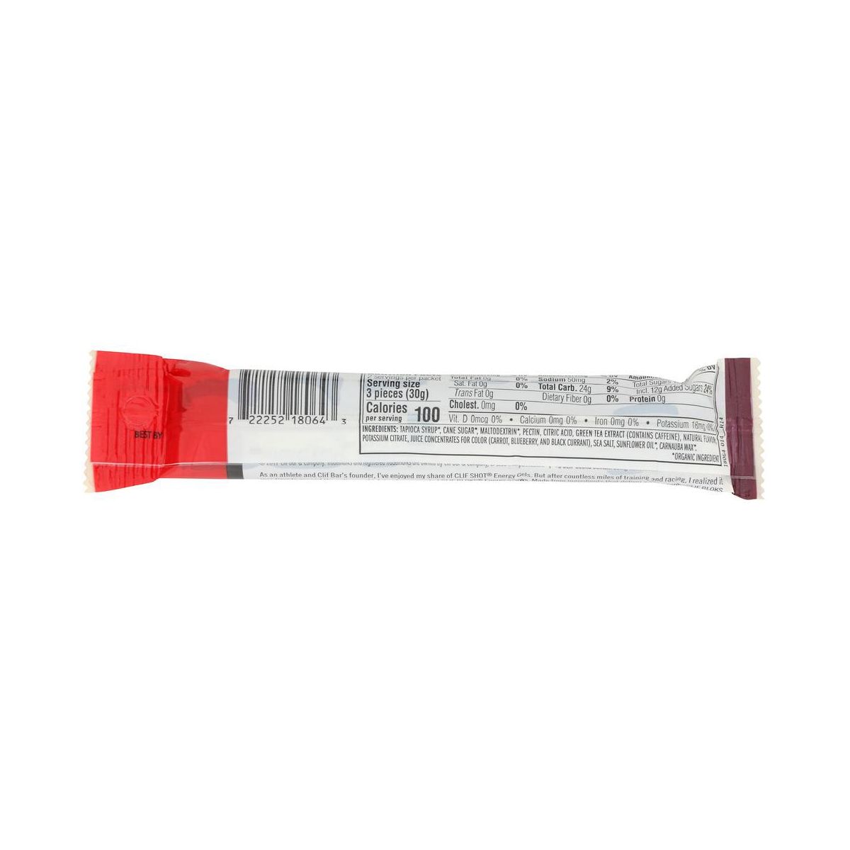 Clif Bar Black Cherry Energy Chews - 18 barras, 2.12 oz - Imagen 4