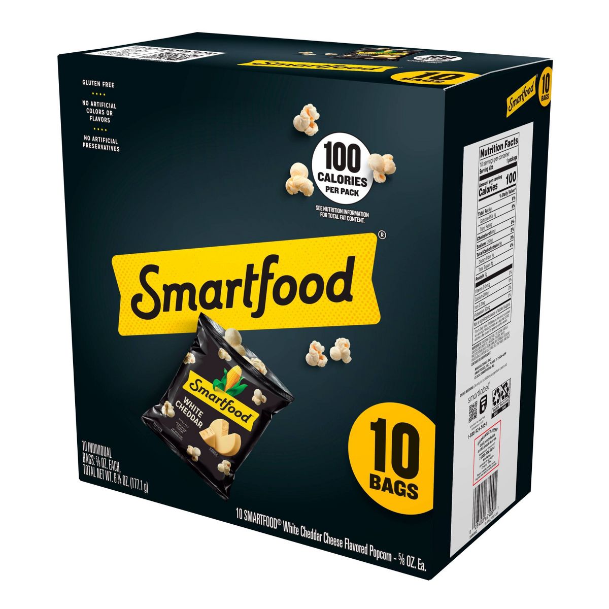 Smartfood Palomitas Sabor Queso Cheddar Blanco Multipack - 6.25 oz/10 ct - Imagen 6