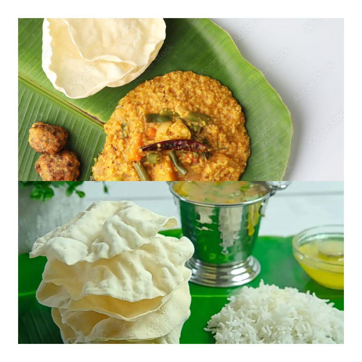 Shastha Traditional Tomato Appalam / Appalam - Paquete de 2, cada paquete 200g - Imagen 6