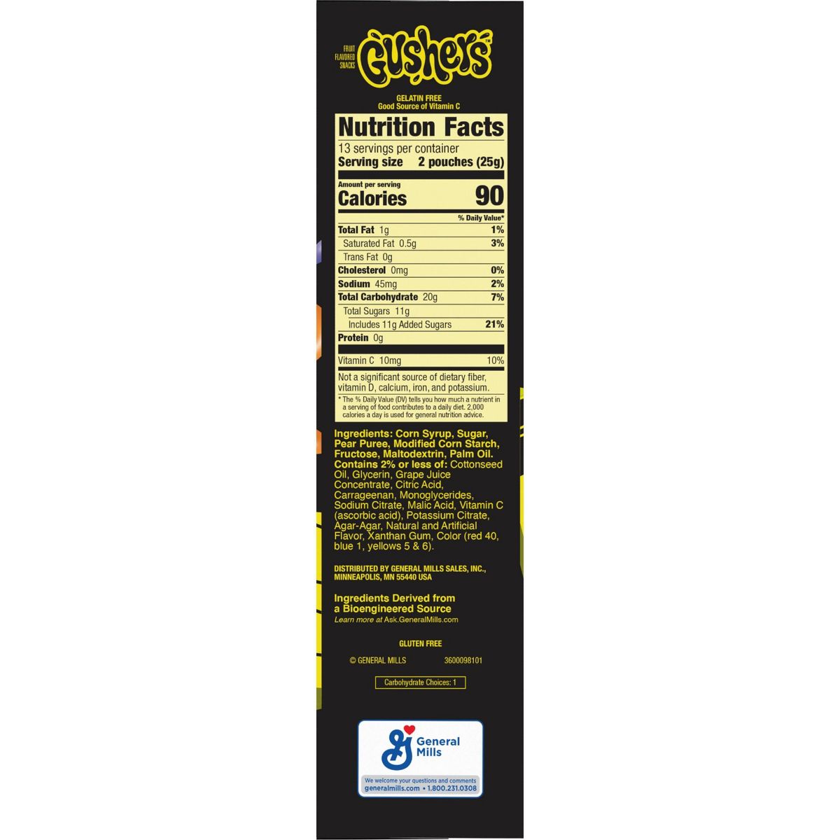 Fruit Gushers Mini Bocadillos de Fruta Espeluznantes para Halloween - 11.44 oz/26 ct - Imagen 3