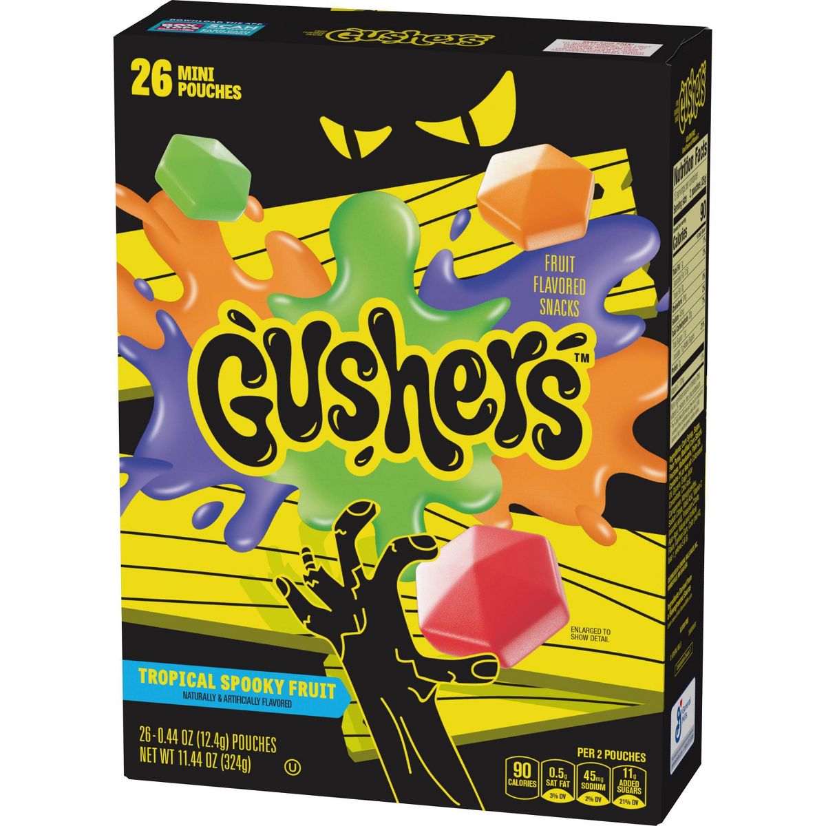 Fruit Gushers Mini Bocadillos de Fruta Espeluznantes para Halloween - 11.44 oz/26 ct - Imagen 5