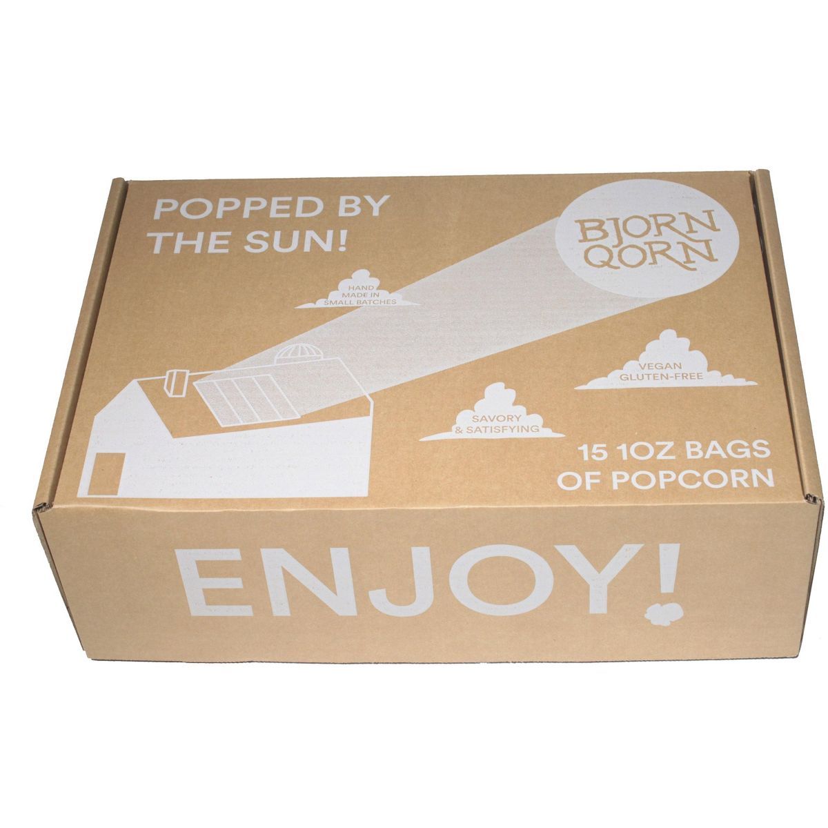 BjornQorn Clásico Paquete de 15 (1 oz) Palomitas de Maíz - Imagen 5