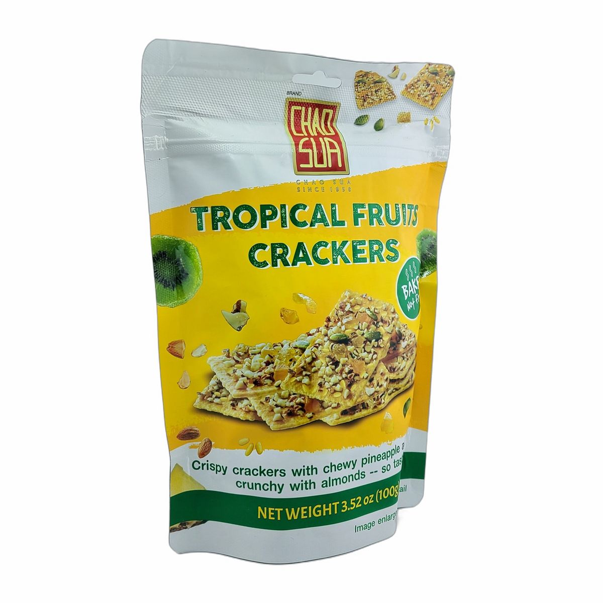 Galletas Saladas de Frutas Tropicales Chao Sua Horneadas 3.52 Oz. (Paquete de 2) - Imagen 4