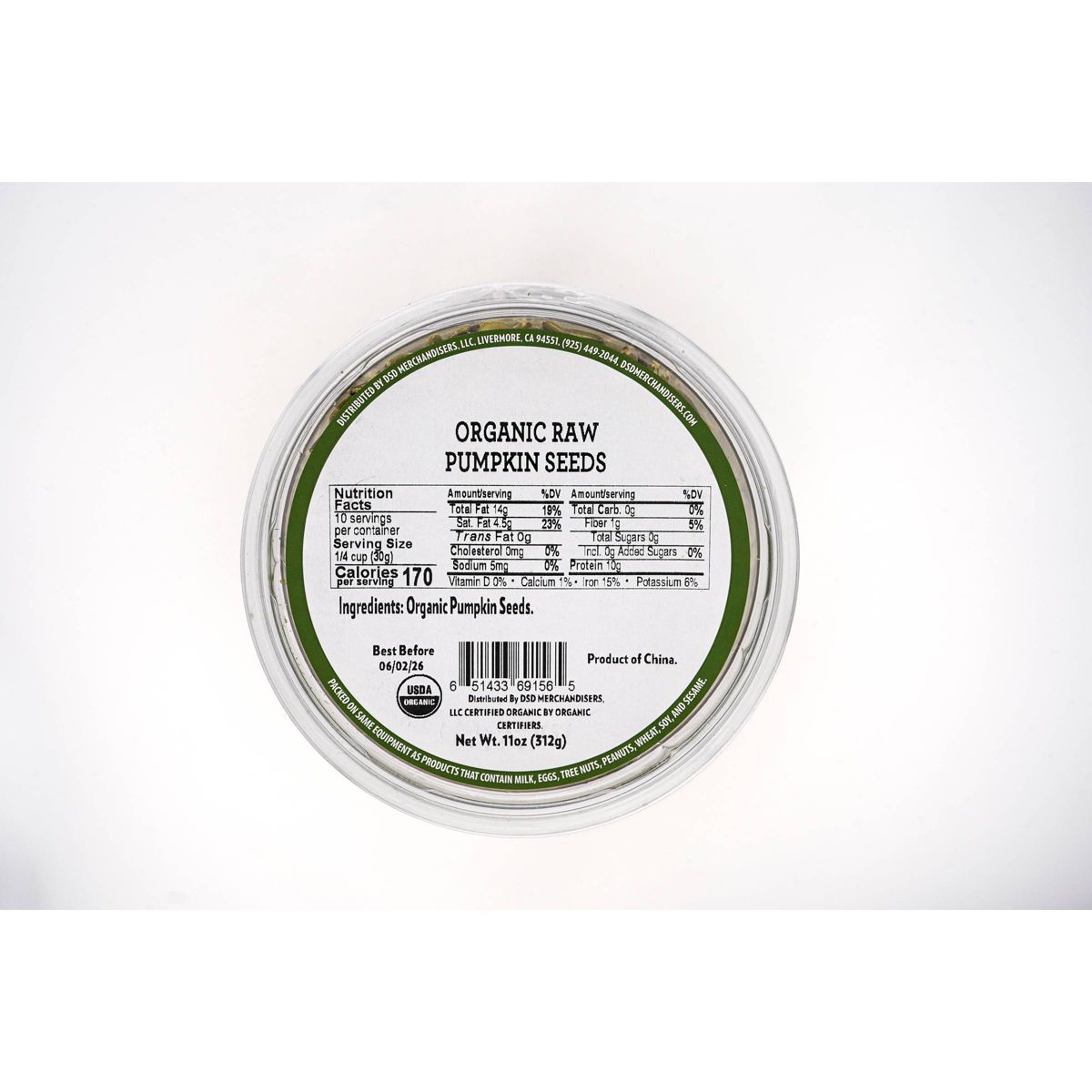 Pepitas Orgánicas Crudas - Envase de 11 oz - Imagen 4