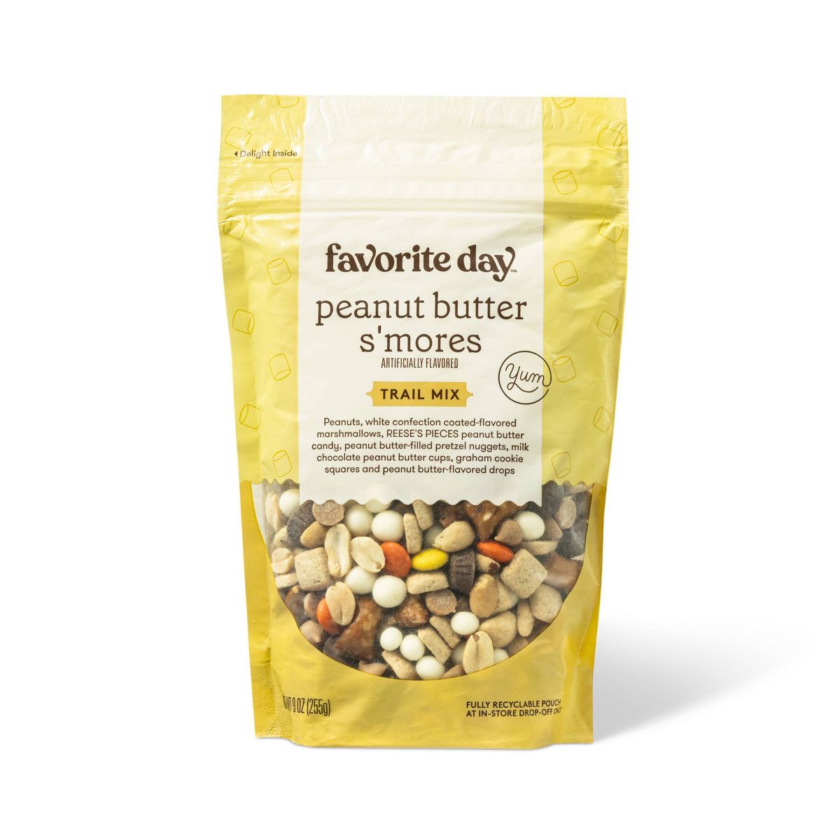 Mezcla de frutos secos para sendero con malvaviscos y galletas sabor malvavisco y chocolate con crema de cacahuate - 9 oz - Favorite Day™ - Imagen 2