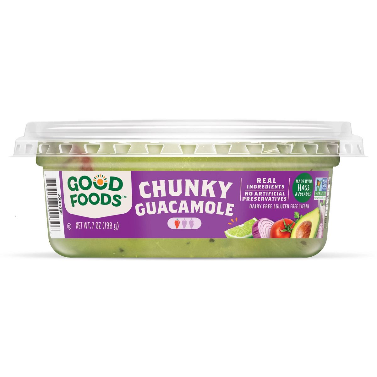 Good Foods Guacamole Tradicional Chunky - 7 oz - Imagen 3
