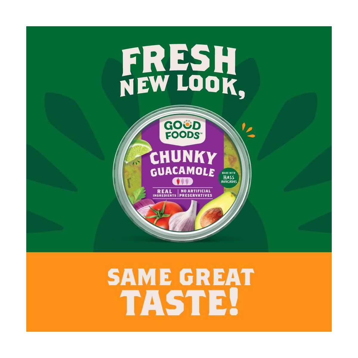 Good Foods Guacamole Tradicional Chunky - 7 oz - Imagen 5