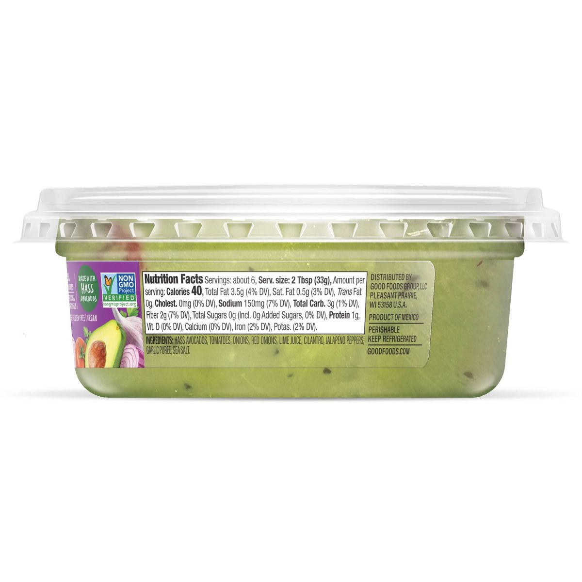 Good Foods Guacamole Tradicional Chunky - 7 oz - Imagen 7