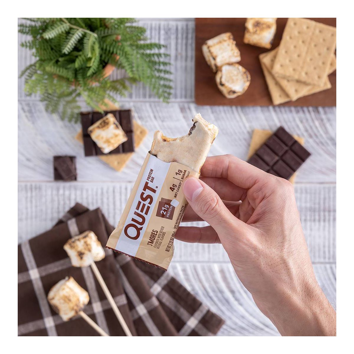 Barra de Proteína Quest Nutrition 21g - S'mores - Imagen 6