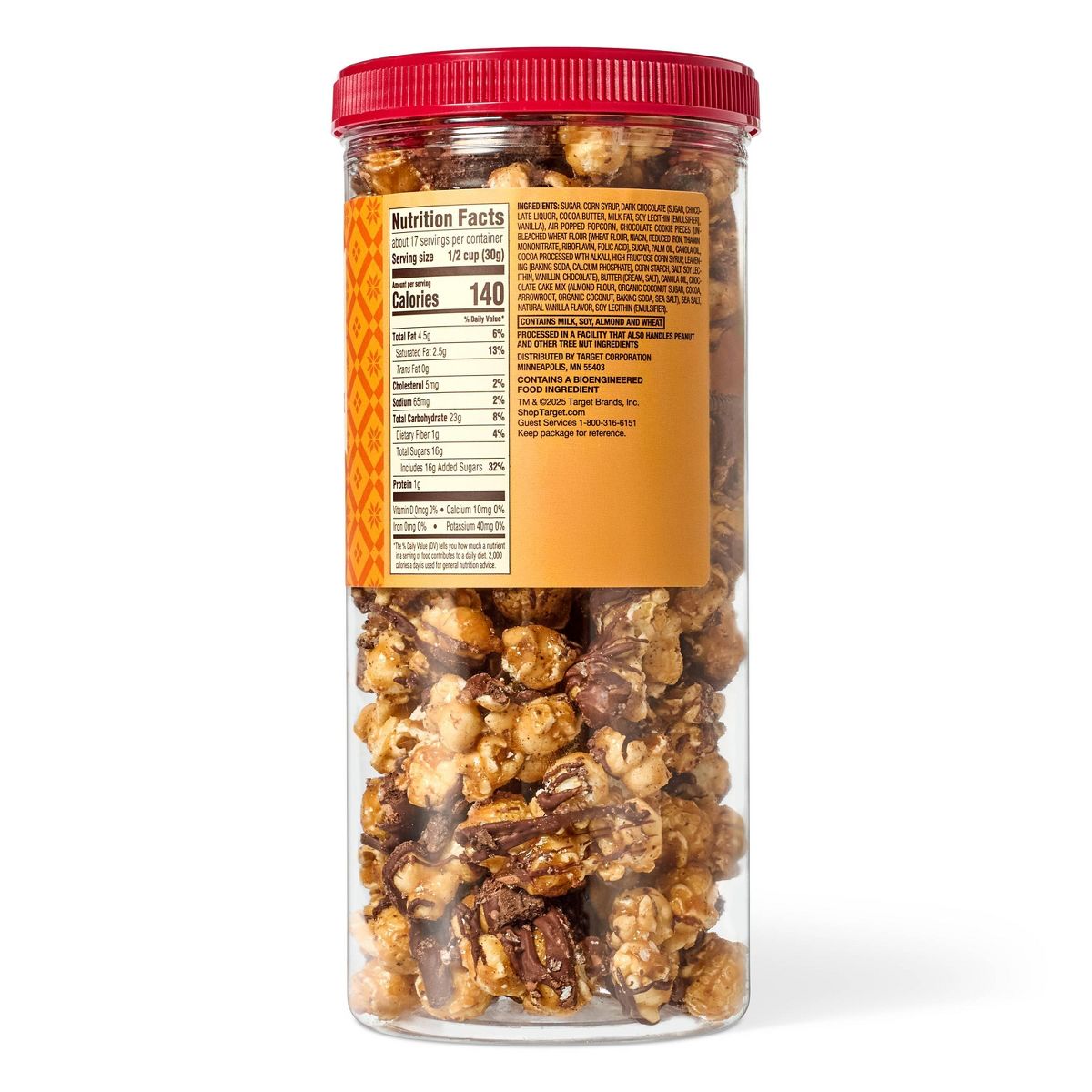 Galletas de Chocolate Oscuro Navideñas con Caramelo y Crujientes de Palomitas de Maíz - 18 oz - Favorite Day™ - Imagen 3