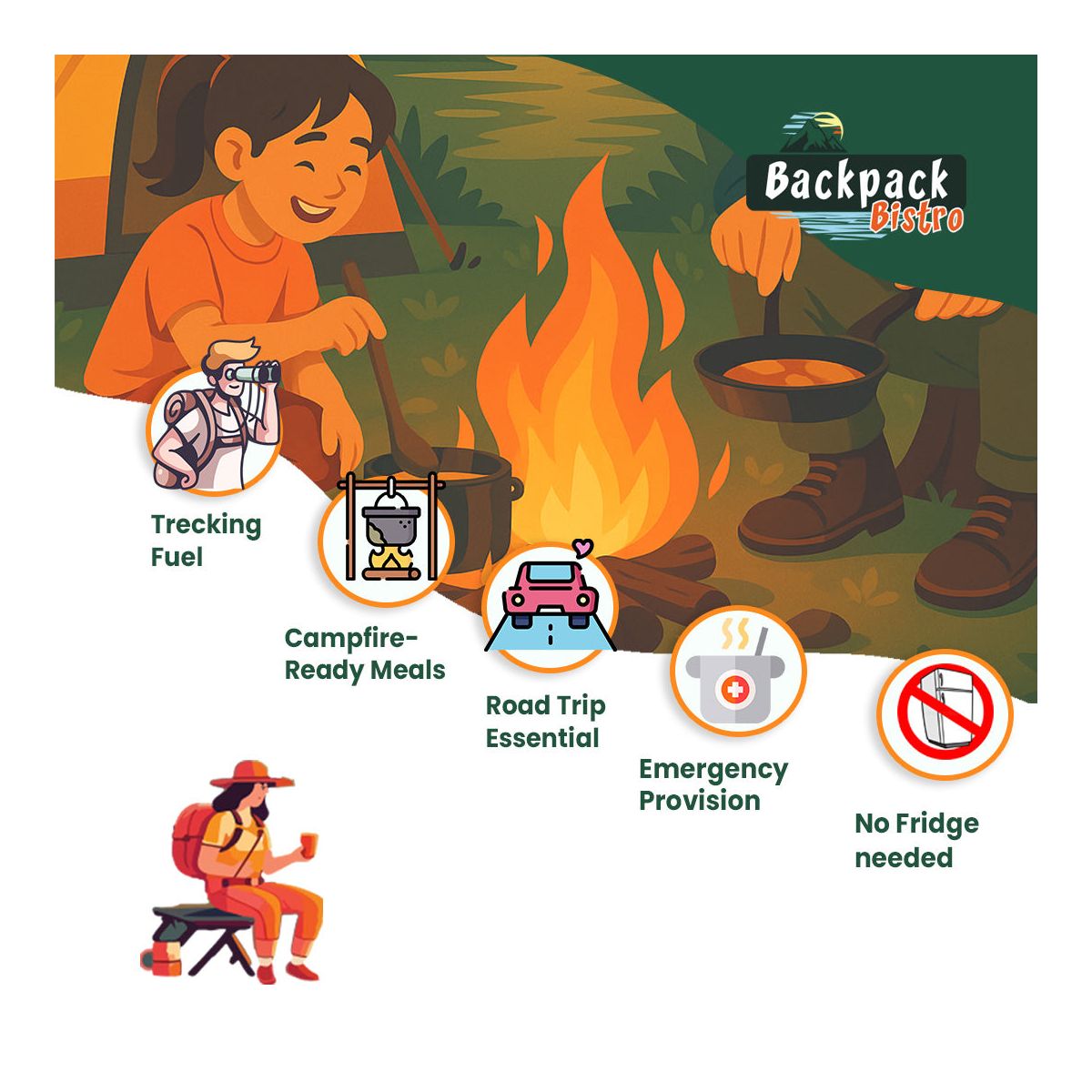 BackPack Bistro Vegetales Mixtos Deshidratados - Imagen 8