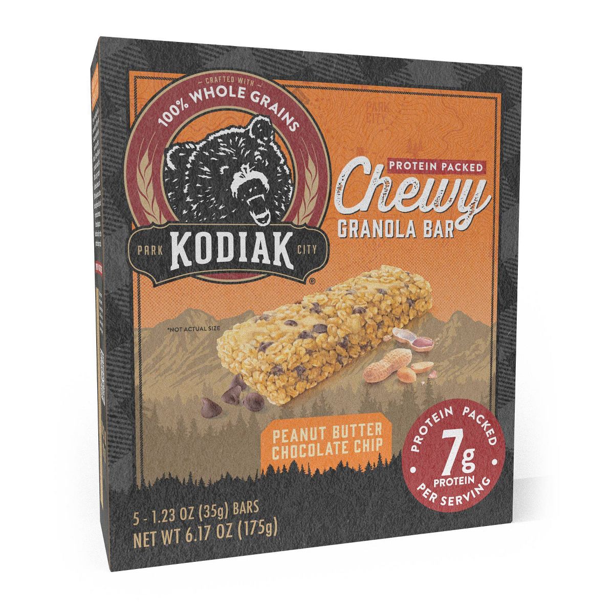 Kodiak Peanut Butter Chocolate Chip Granola Bars - 6.17 oz / 5 ct - Imagen 4