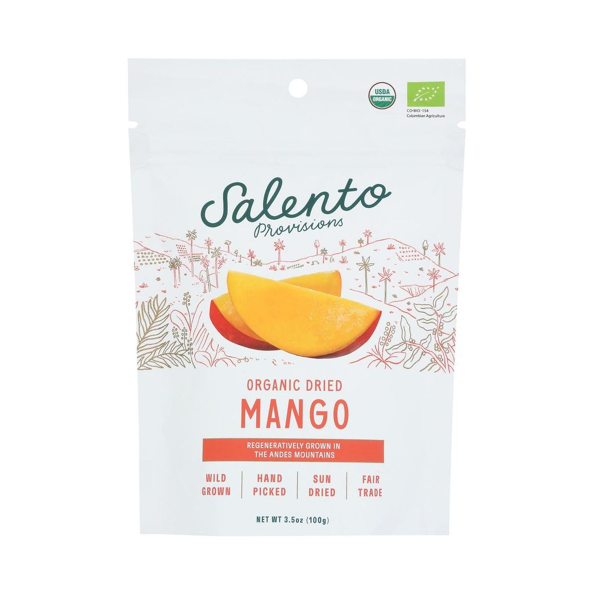 Salento Provisions Mango Seco Dulce Orgánico - Paquete de 6 - 3.5 oz - Imagen 3