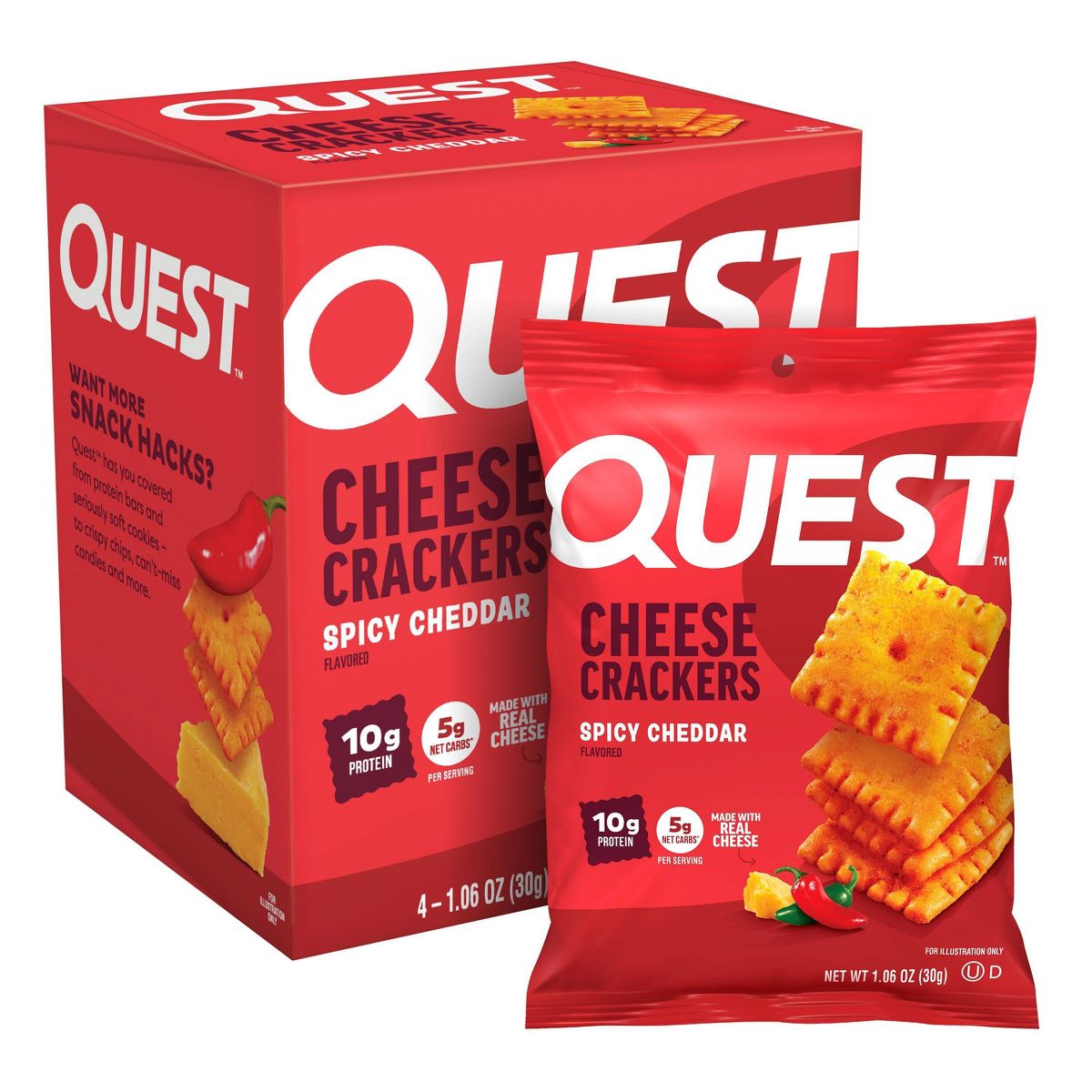Quest Nutrition Galletas de Queso - Cheddar Picante