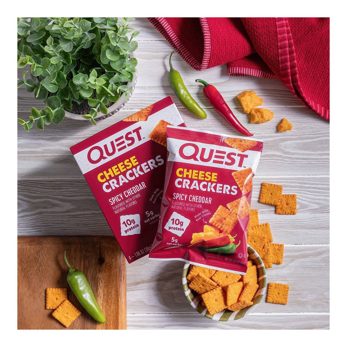 Quest Nutrition Galletas de Queso - Cheddar Picante - Imagen 6