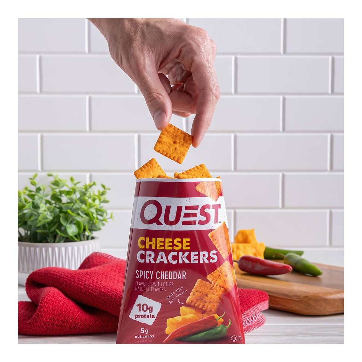 Quest Nutrition Galletas de Queso - Cheddar Picante - Imagen 7