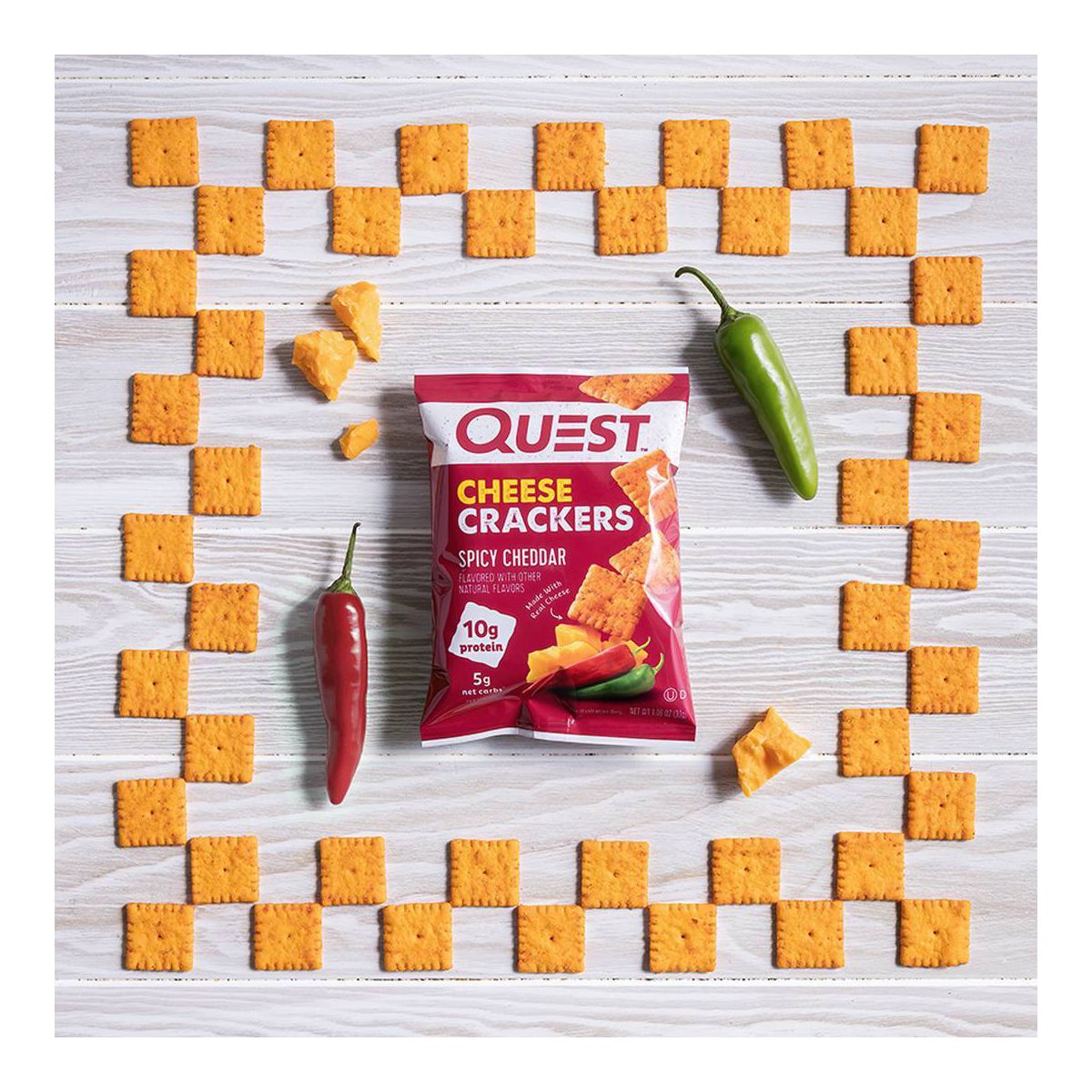 Quest Nutrition Galletas de Queso - Cheddar Picante - Imagen 8