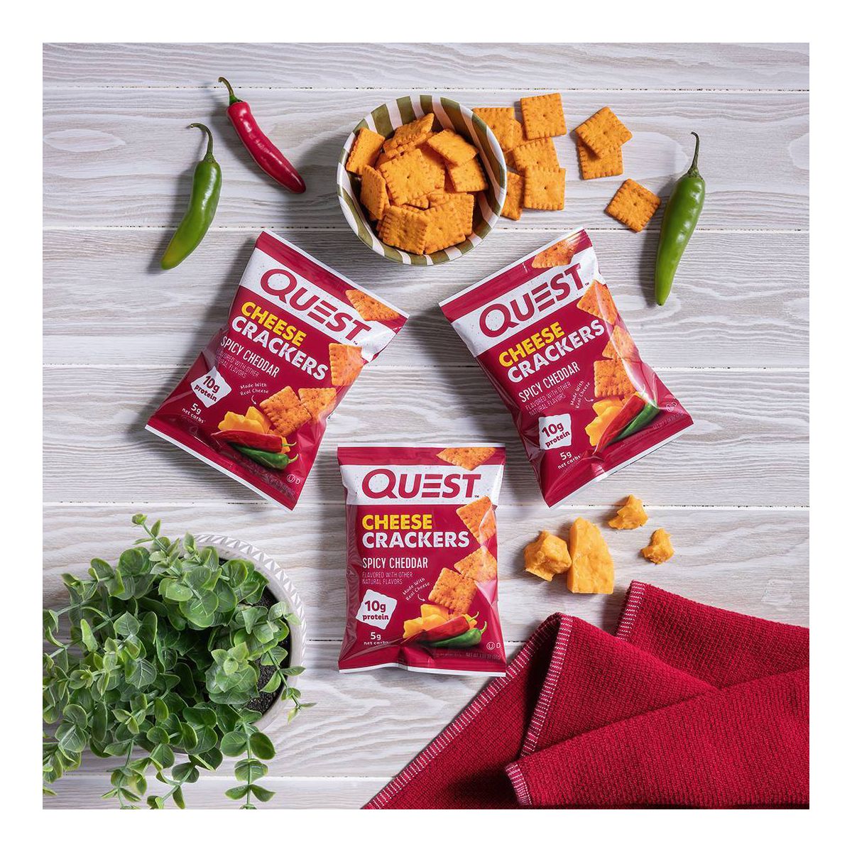 Quest Nutrition Galletas de Queso - Cheddar Picante - Imagen 9