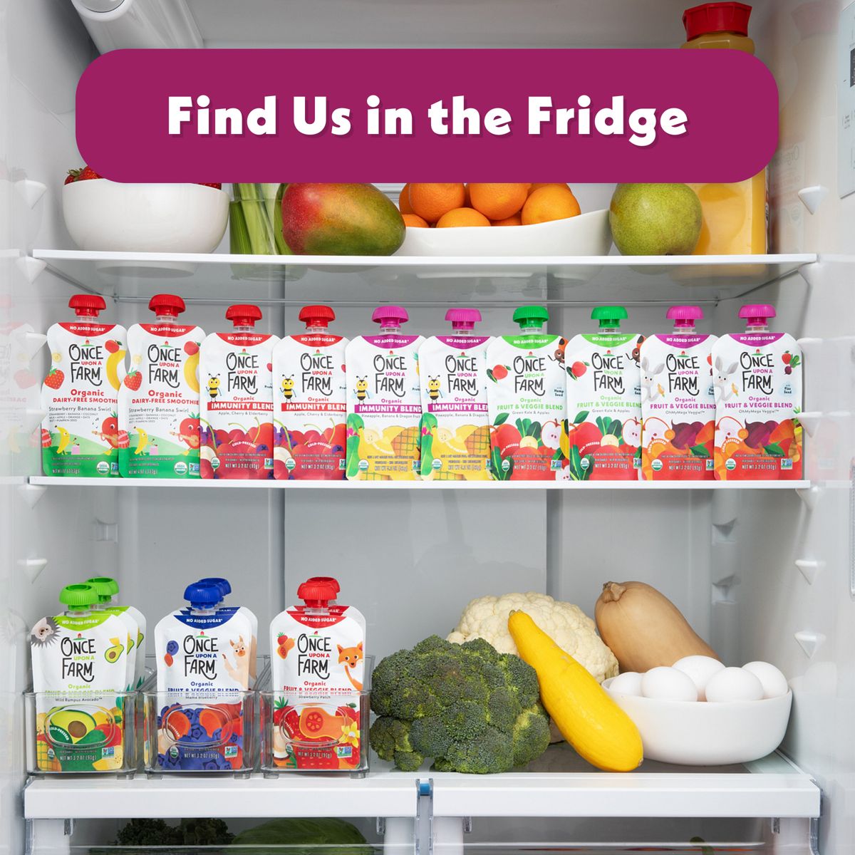 Once Upon a Farm Orgánico Piña, Plátano y Pitahaya Mezcla Inmunidad para Niños - 3.2 oz - Imagen 8