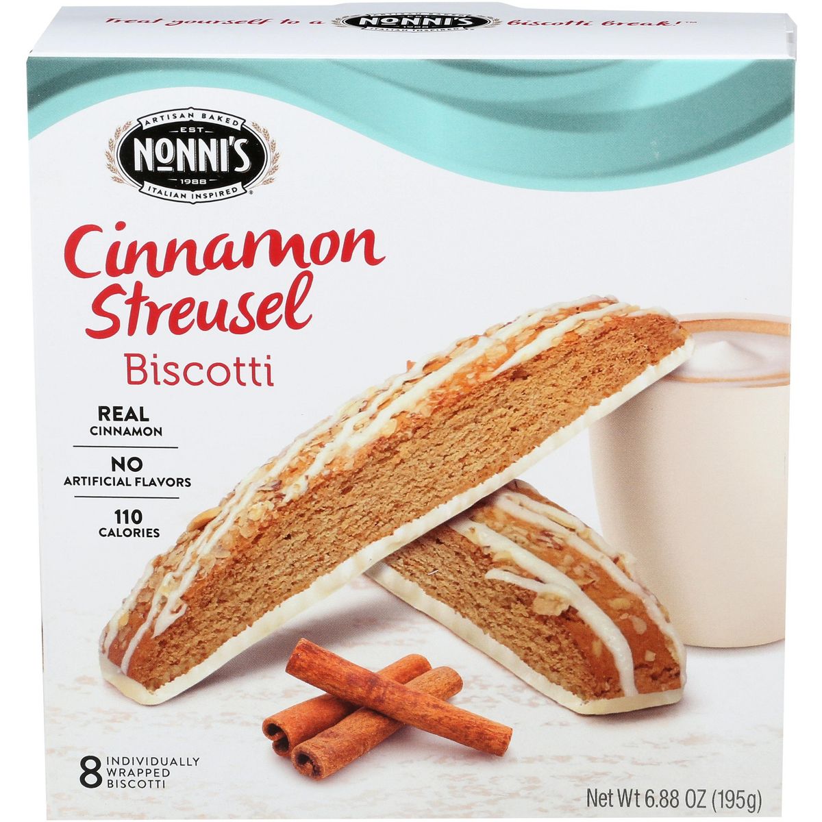 Nonnis Biscotti Cinnamon Coffee Cake - Paquete de 6 - 6.88 oz - Imagen 3