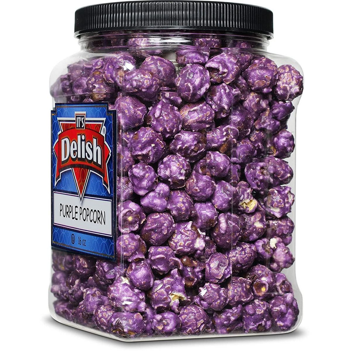 Palomitas Sabor Uva Morada de It's Delish, Contenedor Jumbo de 16 Oz - Imagen 4
