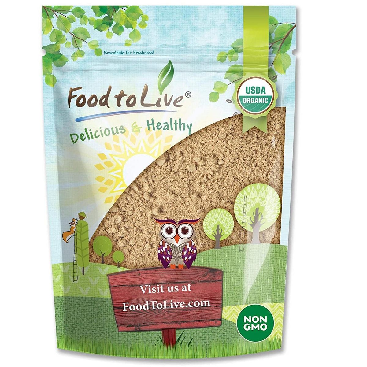 Polvo de Plátano Maduro Orgánico - Harina de Fruta Entera Cruda, No Transgénica, Sin Endulzar, Sin Sulfitos, Vegana, Kosher, a Granel - Imagen 3