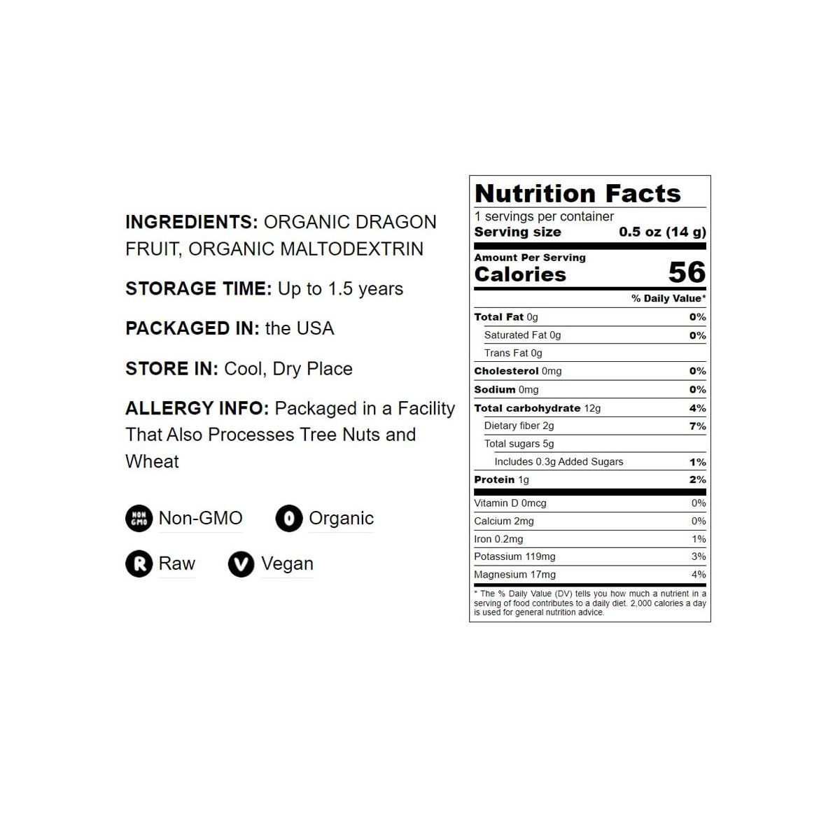 Polvo de Fruta del Dragón Orgánico - por Food To Live - Imagen 5