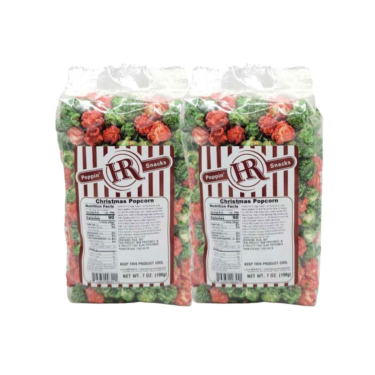 HR Poppin' Snacks 7 oz Palomitas Navideñas - Paquete de 2 - Imagen 2