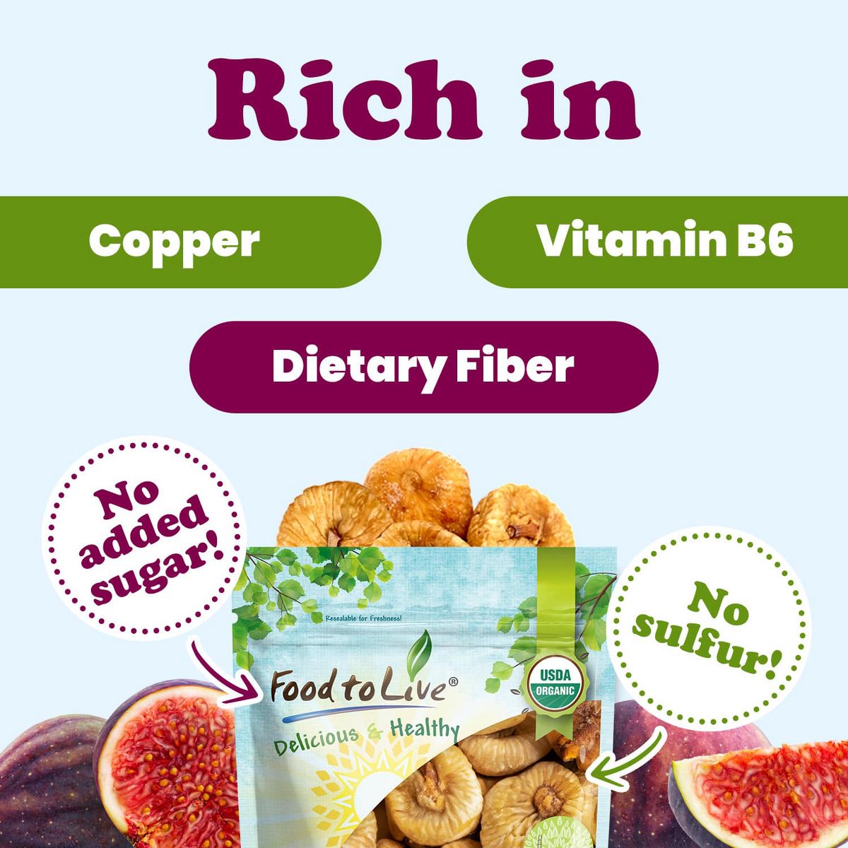 Higos Orgánicos - por Food To Live - Imagen 5