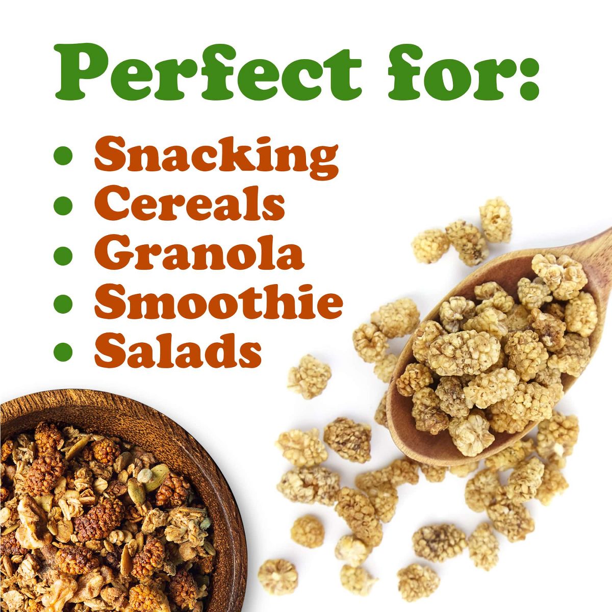 Moras Blancas Deshidratadas Orgánicas - por Food To Live - Imagen 9