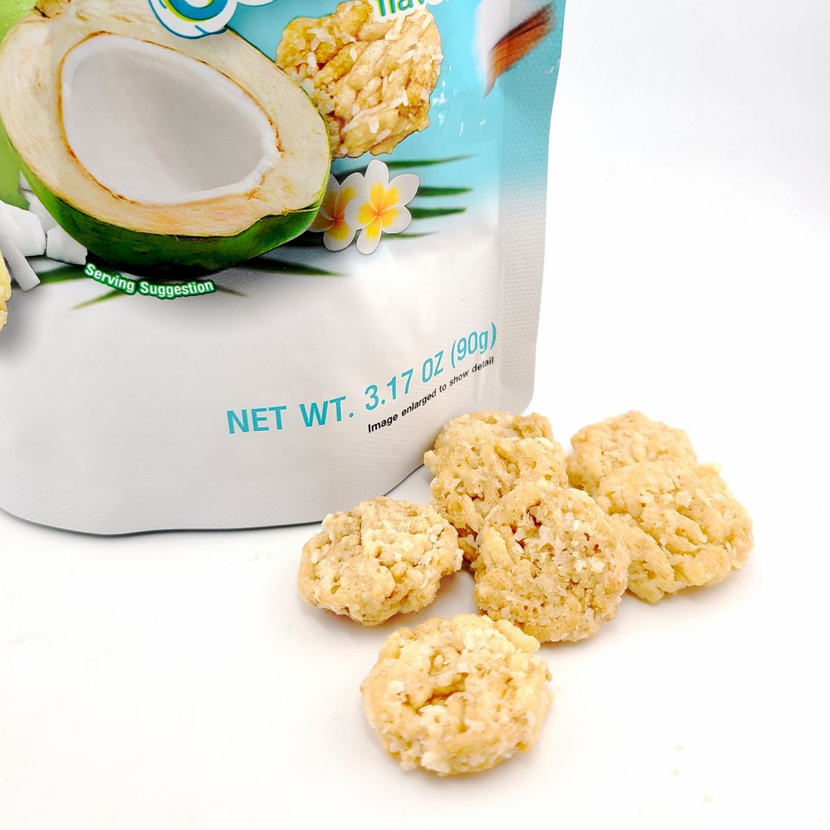 Chao Sua Thai Sticky Rice Chips Sabor Coco 3.17 Oz. (Paquete de 2) - Imagen 4