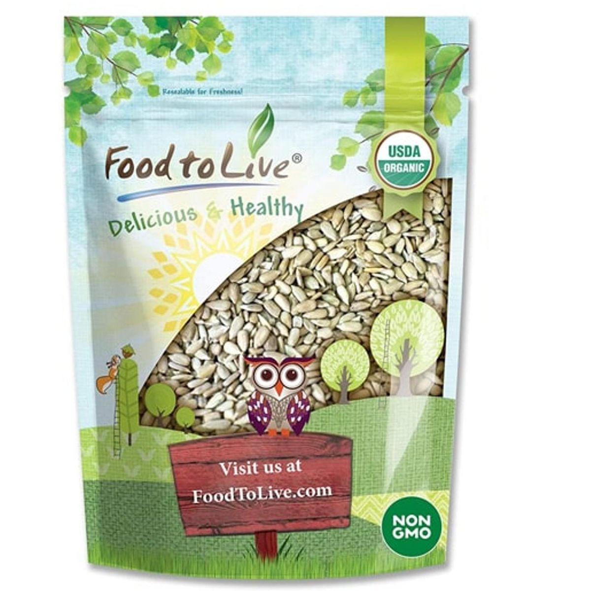 Semillas de Girasol Germinadas Orgánicas - por Food To Live - Imagen 3