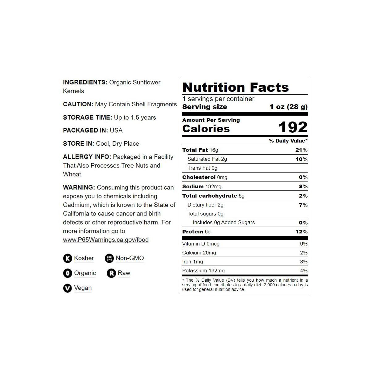 Semillas de Girasol Germinadas Orgánicas - por Food To Live - Imagen 6