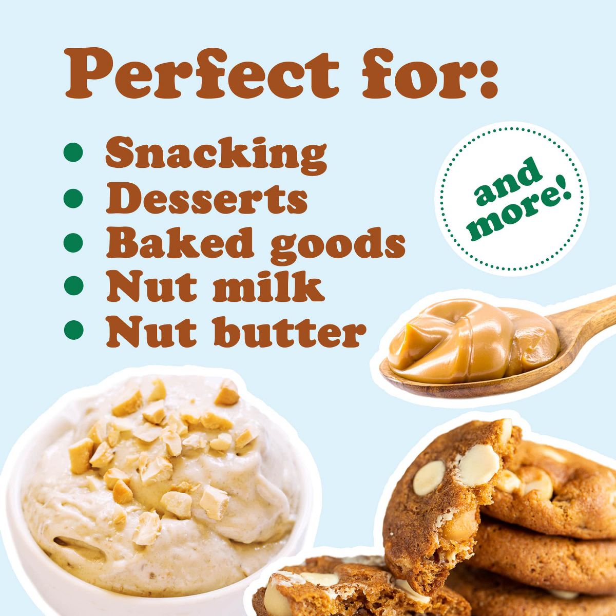 Nueces de Macadamia Enteras — Verificado No Transgénico, Crudas, Sin Sal, Sin Tostar, Compatible con Keto, Kosher, Veganas, Granel, Excelentes como Snack y para Hornear. - Imagen 7