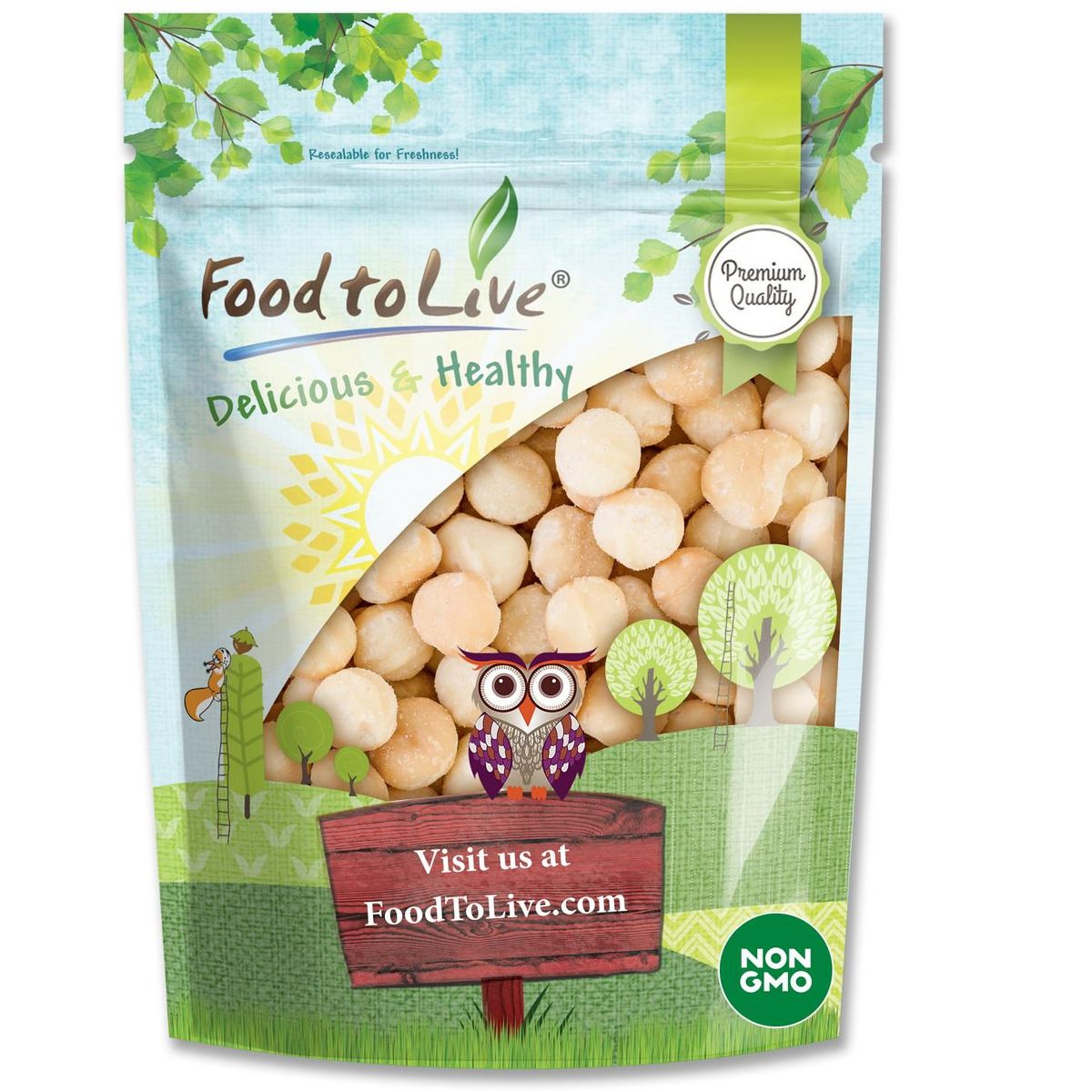 Nueces de Macadamia Enteras — Verificado No Transgénico, Crudas, Sin Sal, Sin Tostar, Compatible con Keto, Kosher, Veganas, Granel, Excelentes como Snack y para Hornear. - Imagen 10