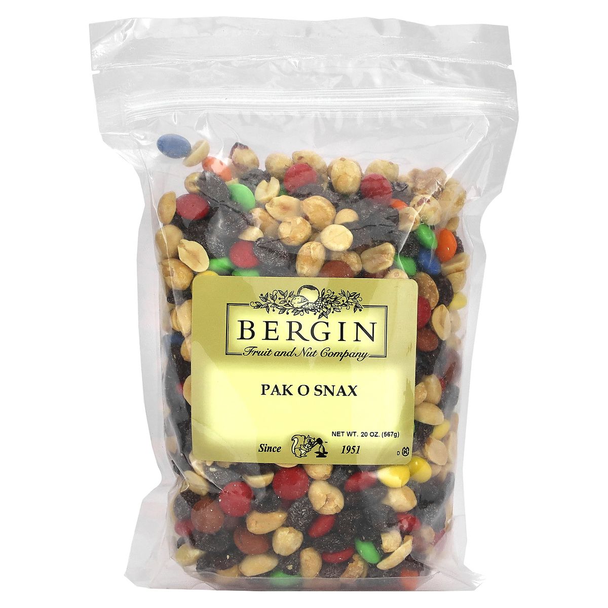 Bergin Fruit and Nut Company Pak O Snax, 20 oz (567 g) - Imagen 2