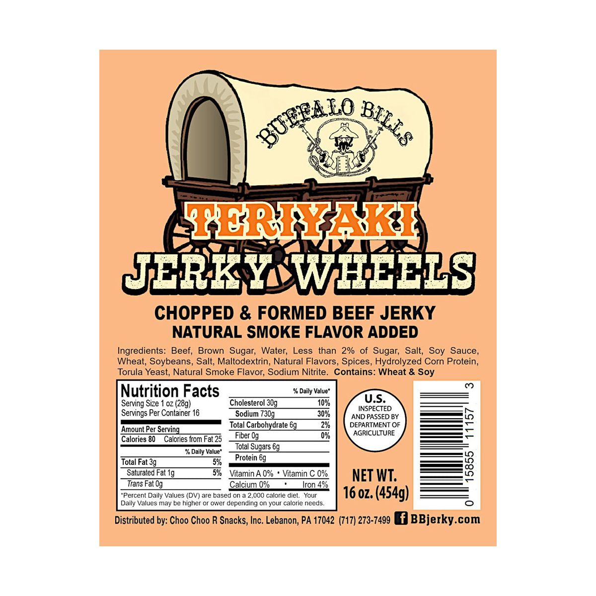 Buffalo Bills Ruedas de Carne Seca Teriyaki (Círculos) - 2 Packs de 16 oz - Imagen 4