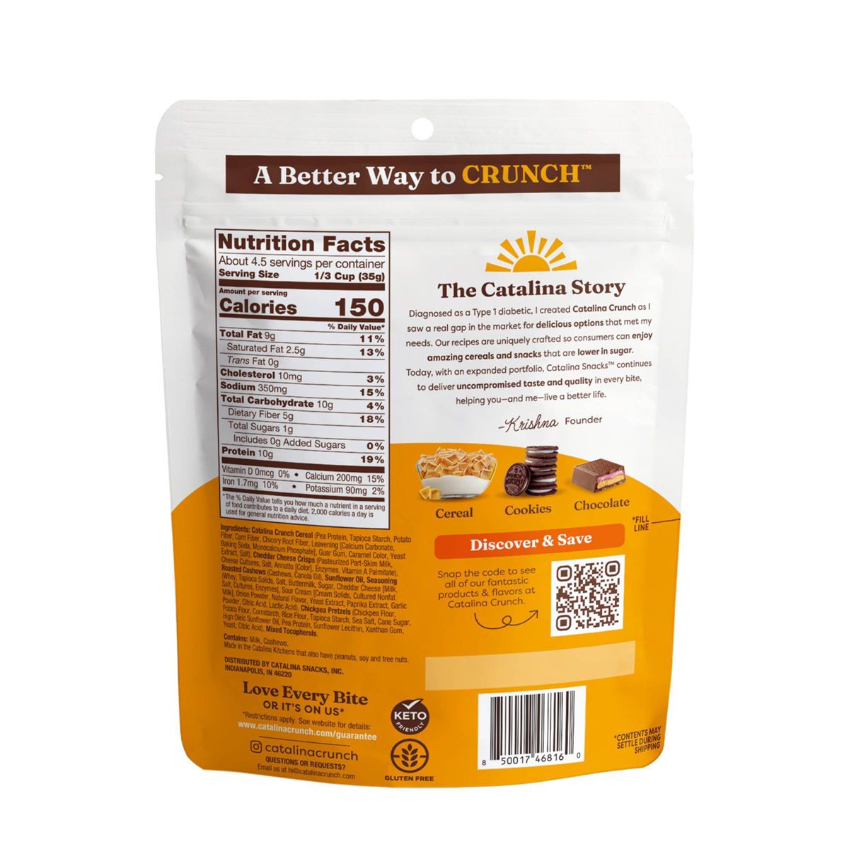 Mezcla Botana Proteica Catalina Crunch - 5.25 oz - Imagen 5