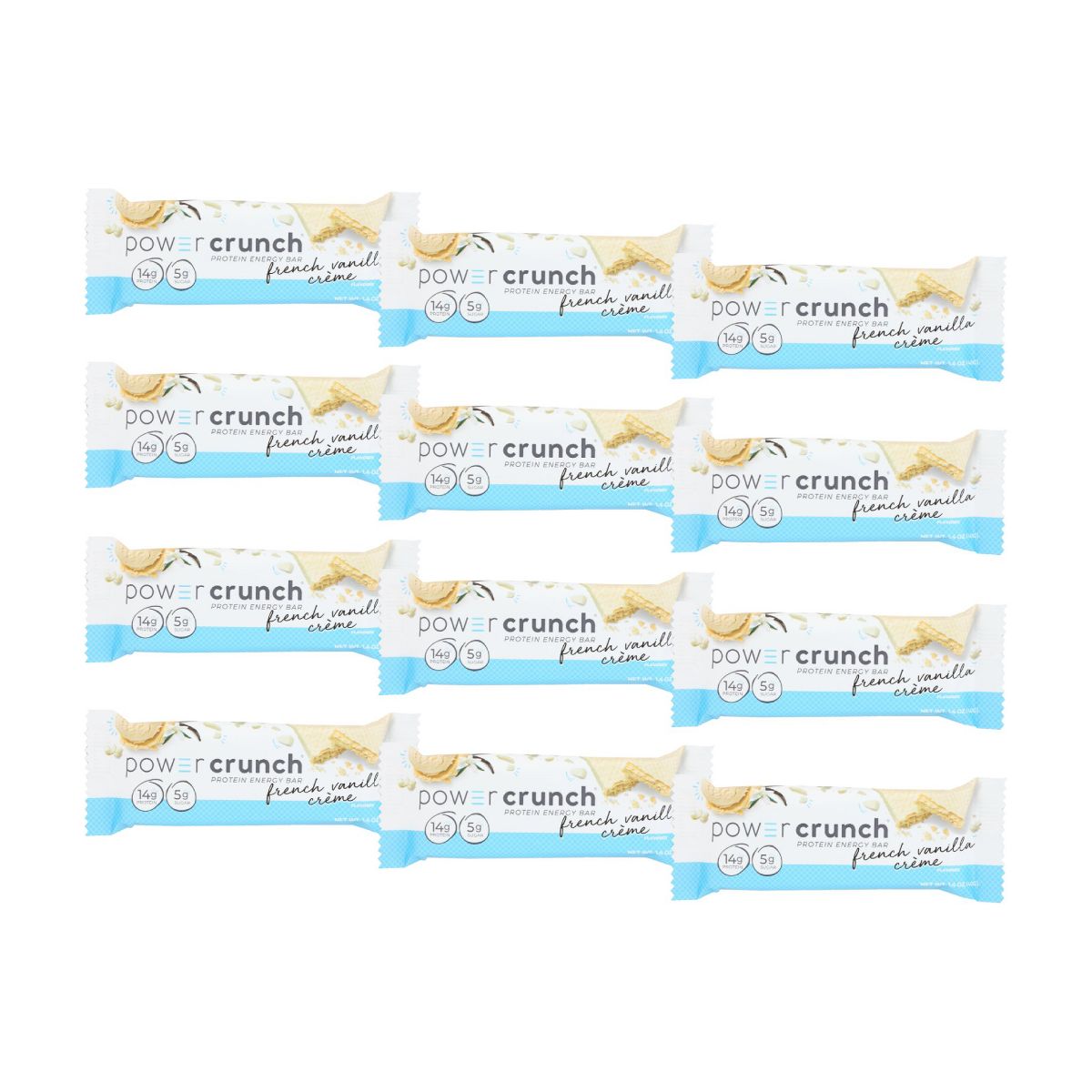 Barra de Proteína y Energía Power Crunch French Vanilla Creme - 12 barras, 1.4 oz - Imagen 2