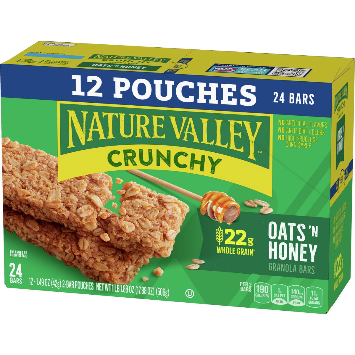 Nature Valley Barras de Granola Crujiente Avena y Miel - 12ct/17.88oz - Imagen 4
