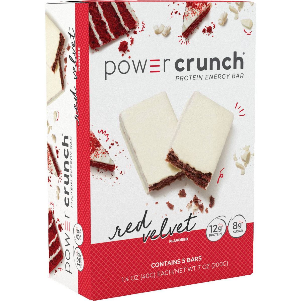 Power Crunch Barritas Energéticas de Proteína de Suero con Galleta Red Velvet - 12g de Proteína - Paquete de 5 - Imagen 2