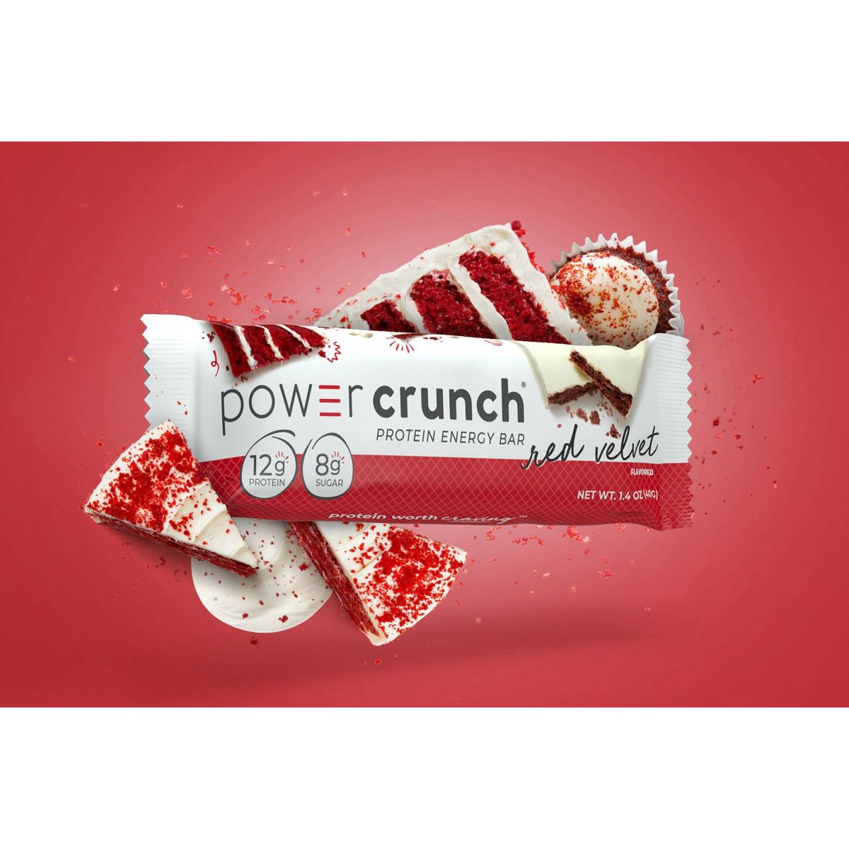 Power Crunch Barritas Energéticas de Proteína de Suero con Galleta Red Velvet - 12g de Proteína - Paquete de 5 - Imagen 5